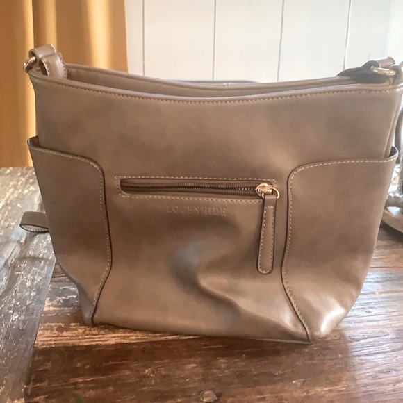 Louenhide vegan leather crossbody in grey - Picture 2 of 5